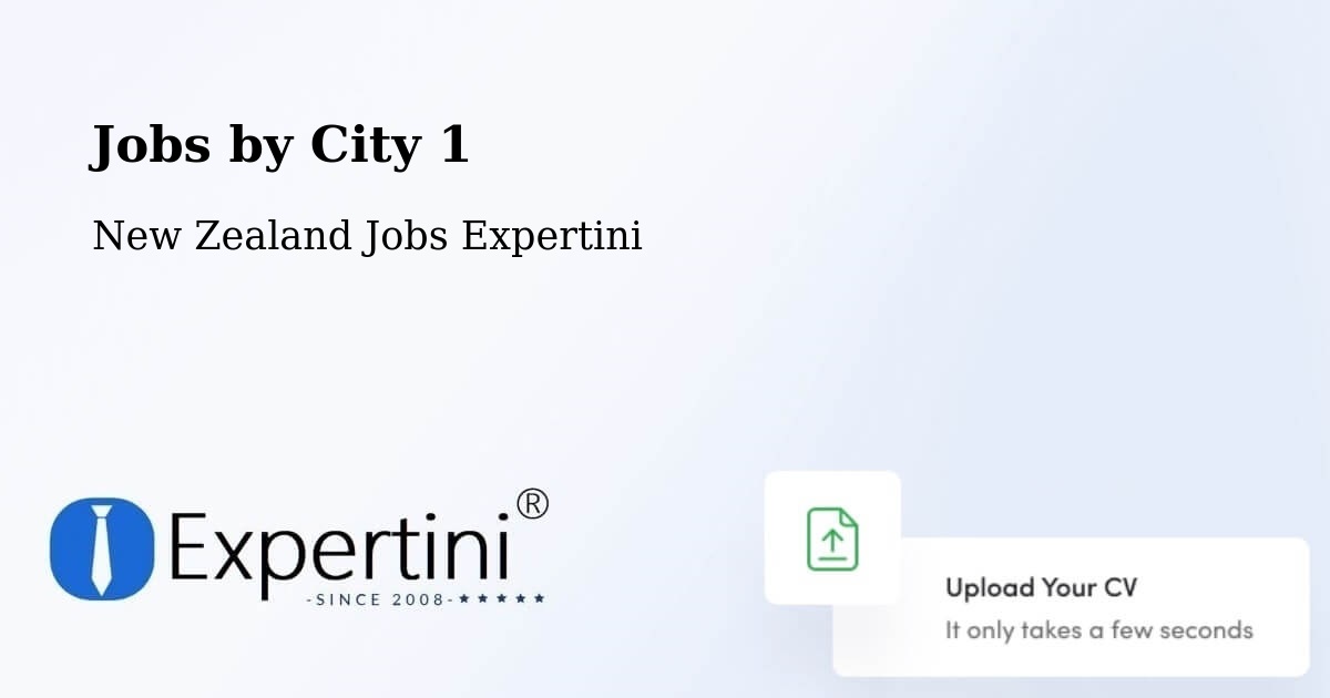City Jobs in New Zealand - Expertini